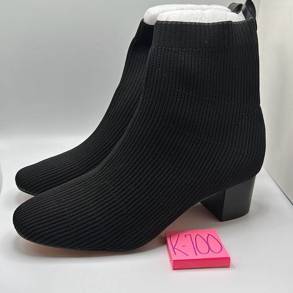 CUSHIONAIRE Women's Neely Stretch bootie +Memory Foam 9 BLACK - Picture 3 of 7